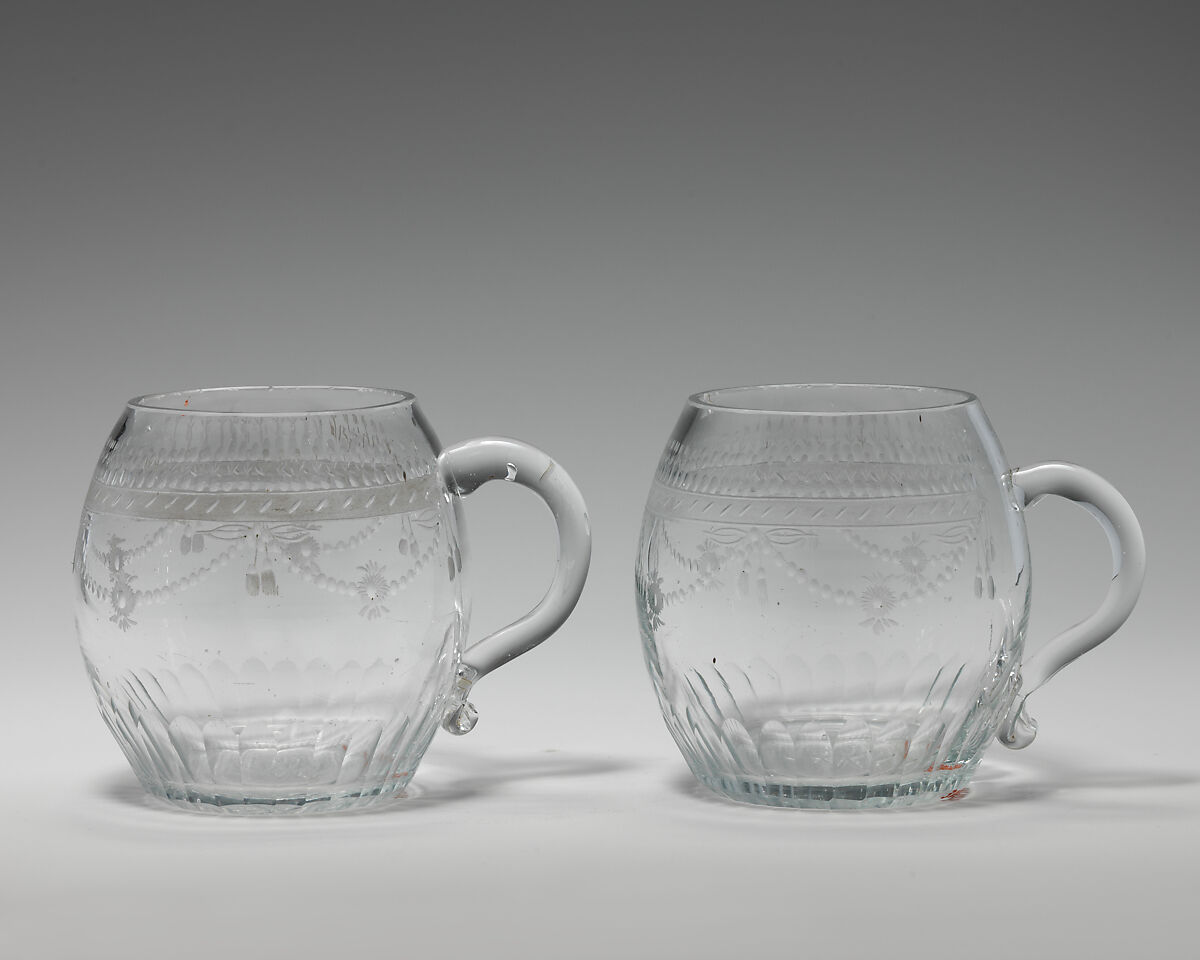 Punch cup (one of two), Glass, probably Irish