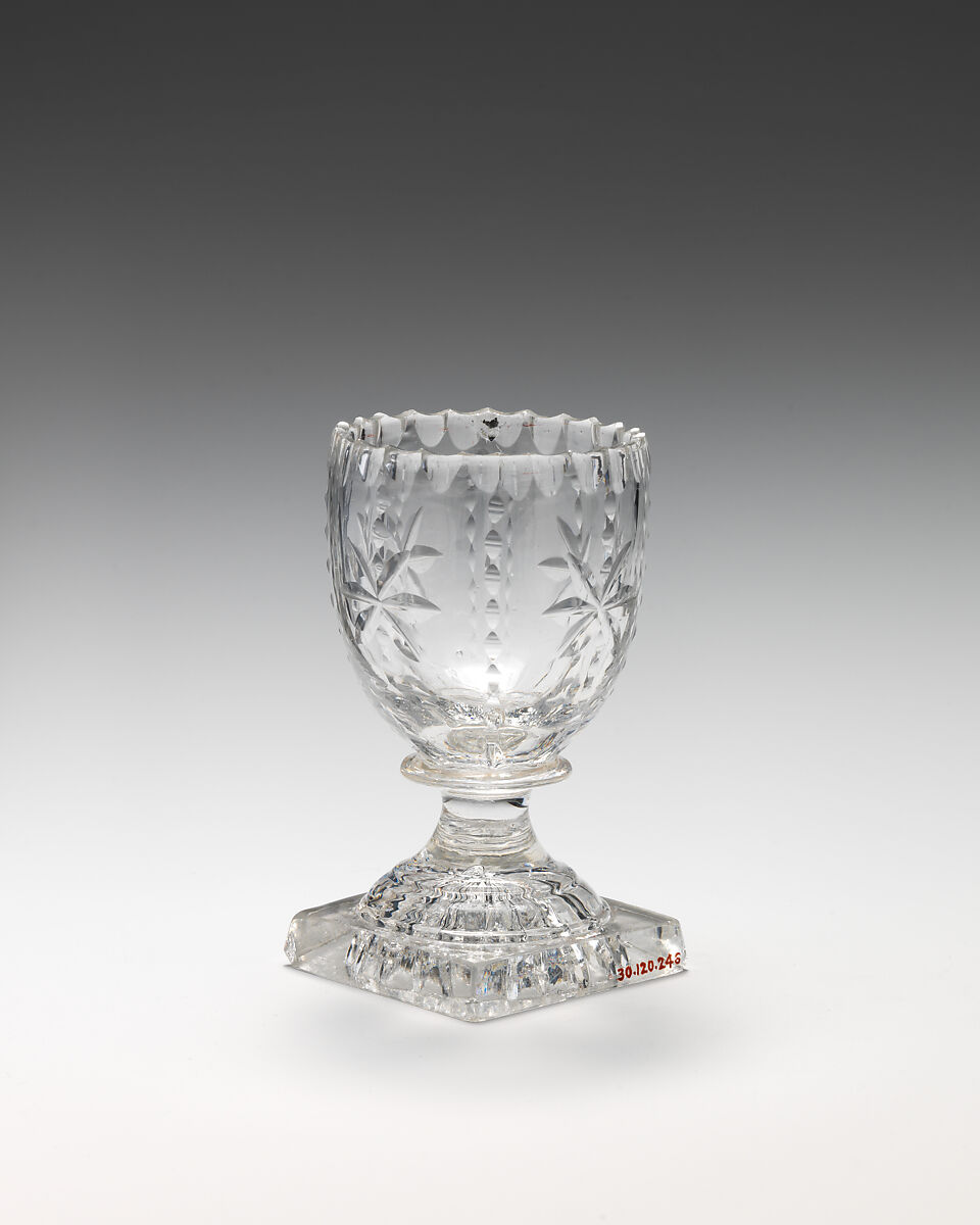 Pair of salts, Glass, British