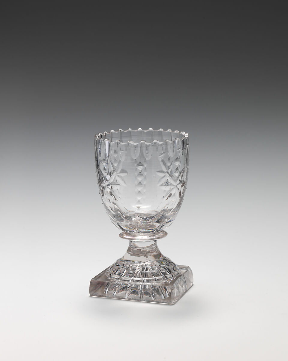 Pair of salts, Glass, British