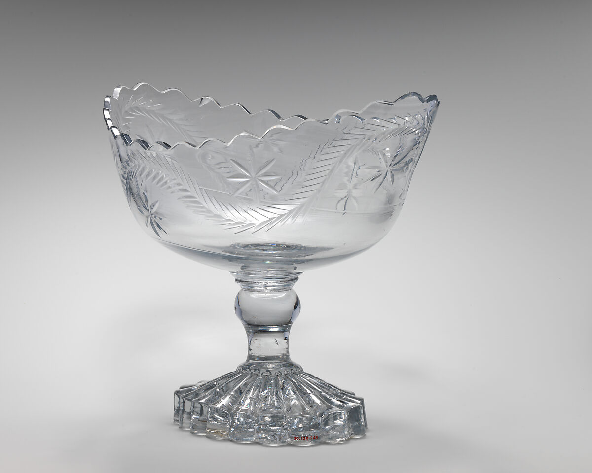 Fruit bowl, Glass, probably Irish