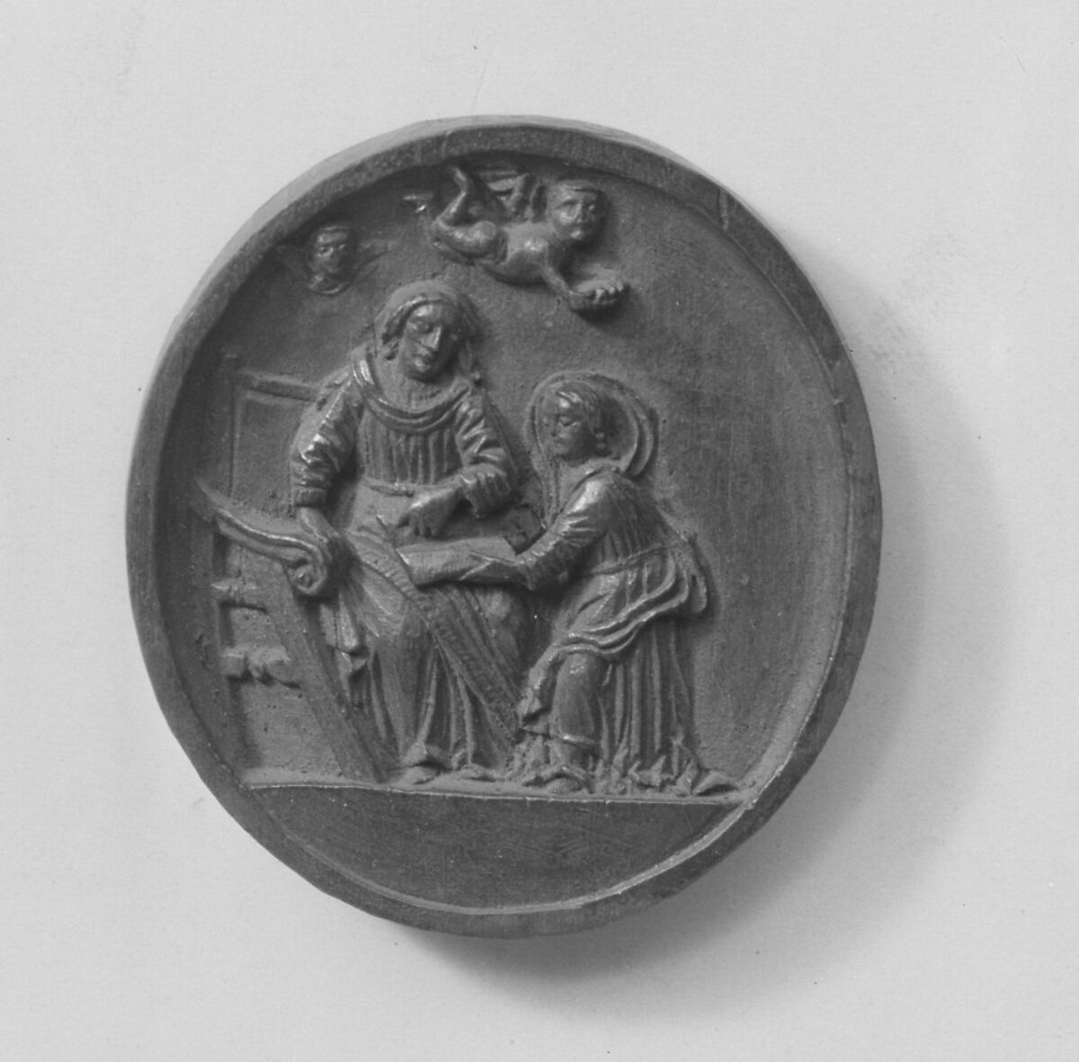 Saint Joseph with Christ Child and Cross, Boxwood, German