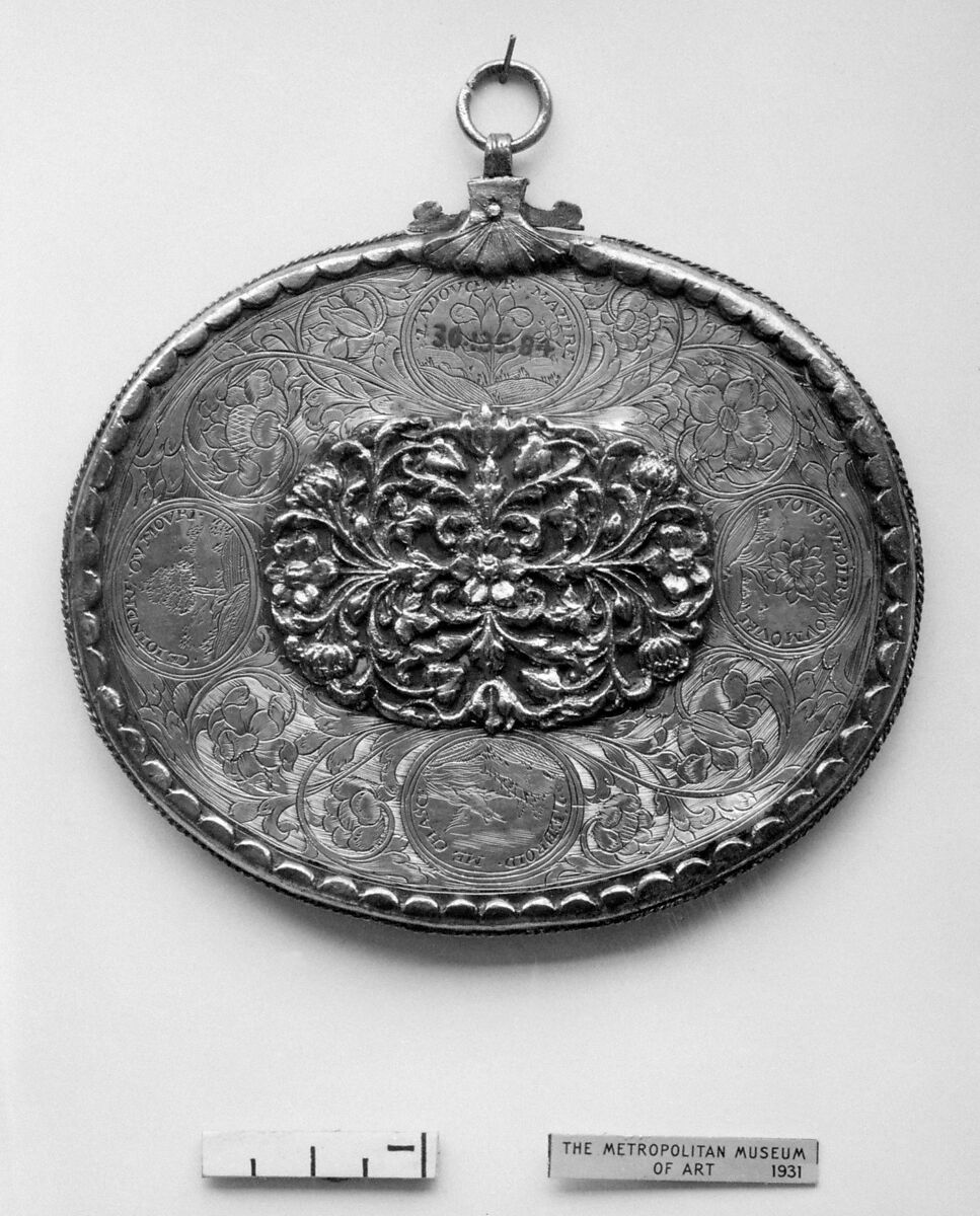 Mirror, Silver, parcel gilt, French 