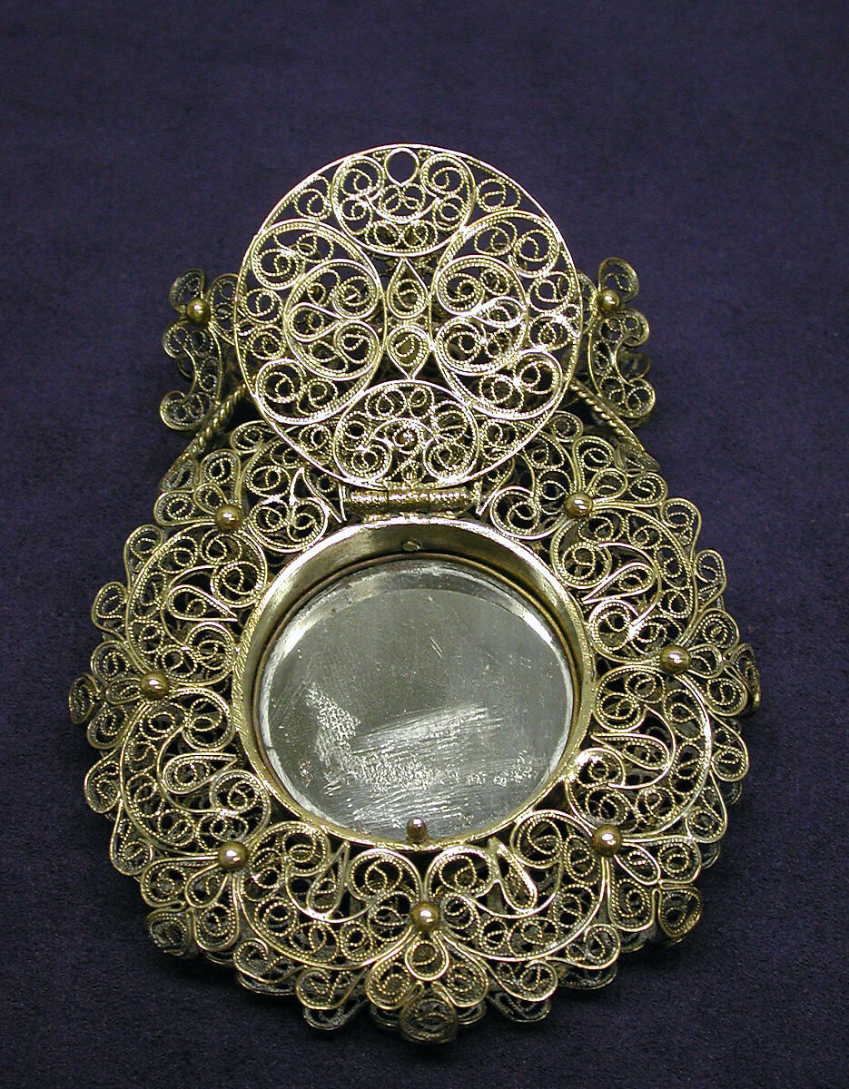 Mirror, Gilt copper, German or Dutch