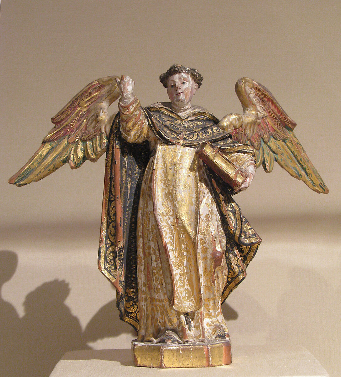 Saint Vincent Ferrer (1350–1419), Wood, polychromed and gilded, Spanish 