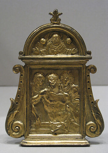 Pietà, with the Virgin, Saint John, and an angel
