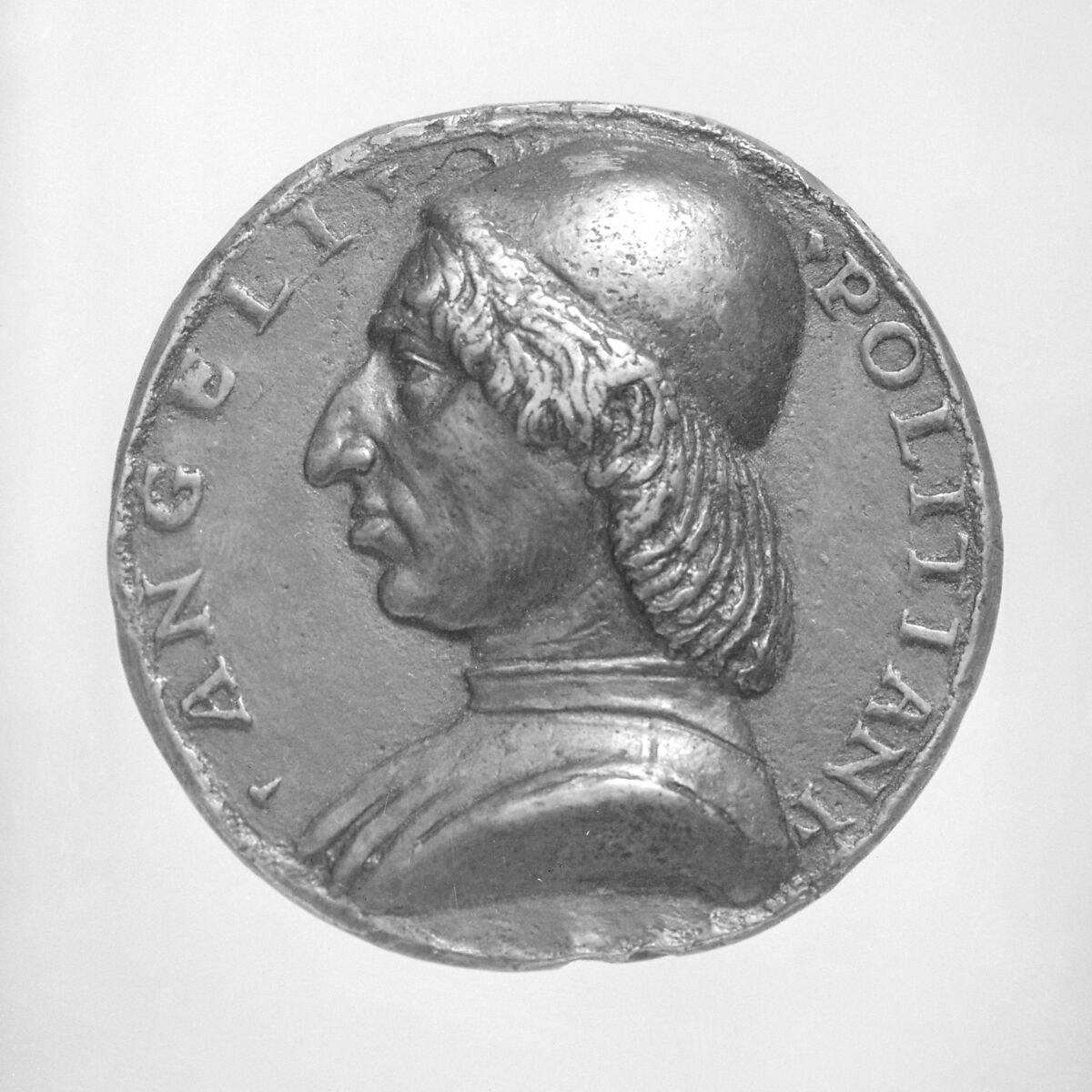 Angelo Poliziano (1454–1494) and Maria Poliziana, Attributed to Niccolò Fiorentino (Niccolò di Forzore Spinelli) (Italian, Florence 1430–1514 Florence), Bronze, Italian, Florence 