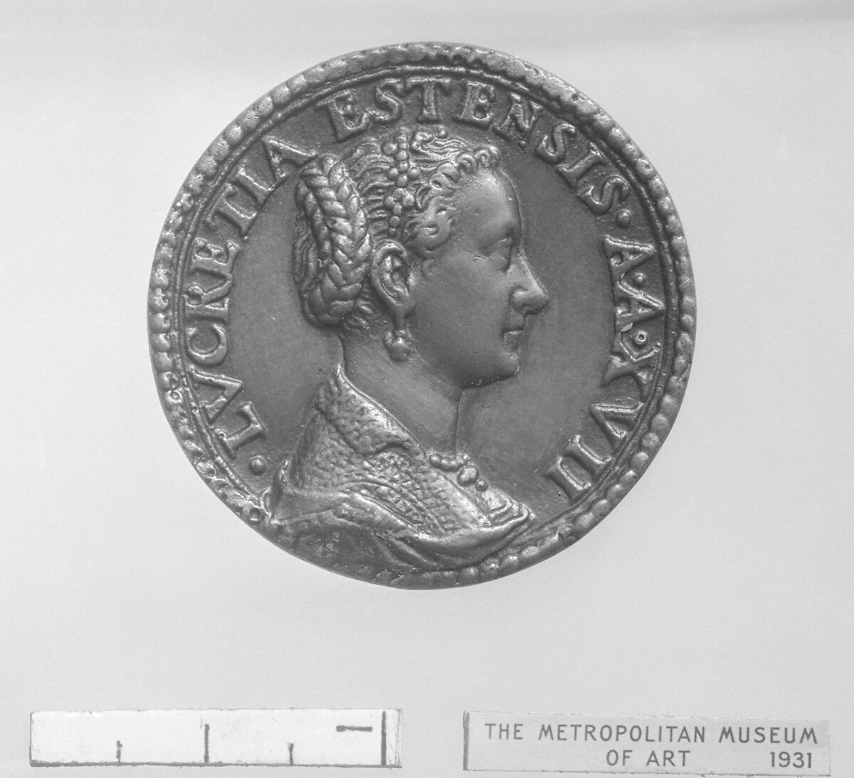 Eleonore d'Este (1537–1581) and Lucretia d'Este (1535–1597), Medalist: Pastorino di Giovan Michele de' Pastorini (1508–1592), Bronze, Italian