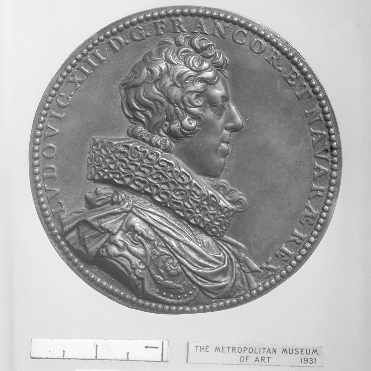 Louis XIII, King of France (b. 1601, r. 1610–43), Medalist: Guillaume Dupré (French, 1579–1640), Bronze, French 