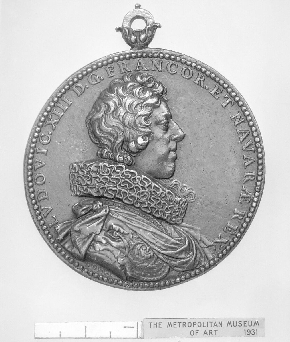 Louis XIII, King of France (b. 1601, r. 1610–43), Medalist: Guillaume Dupré (French, 1579–1640), Bronze, French 