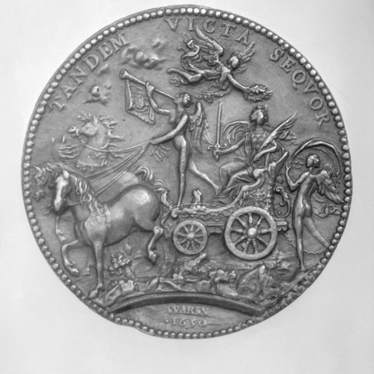 Armand-Jean Duplessis, Cardinal Richelieu (1585–1642), Medalist: Jean Varin (French, Liège baptized 1607–1672 Paris), Bronze, brown patina, French, Paris