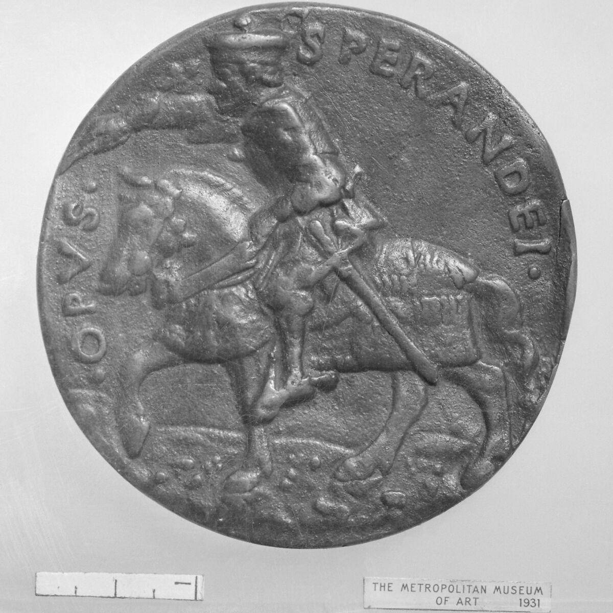 Federigo da Montefeltro, Medalist: Savelli Sperandio (Italian, Mantua 1425?–?1504 Venice), Bronze, Italian