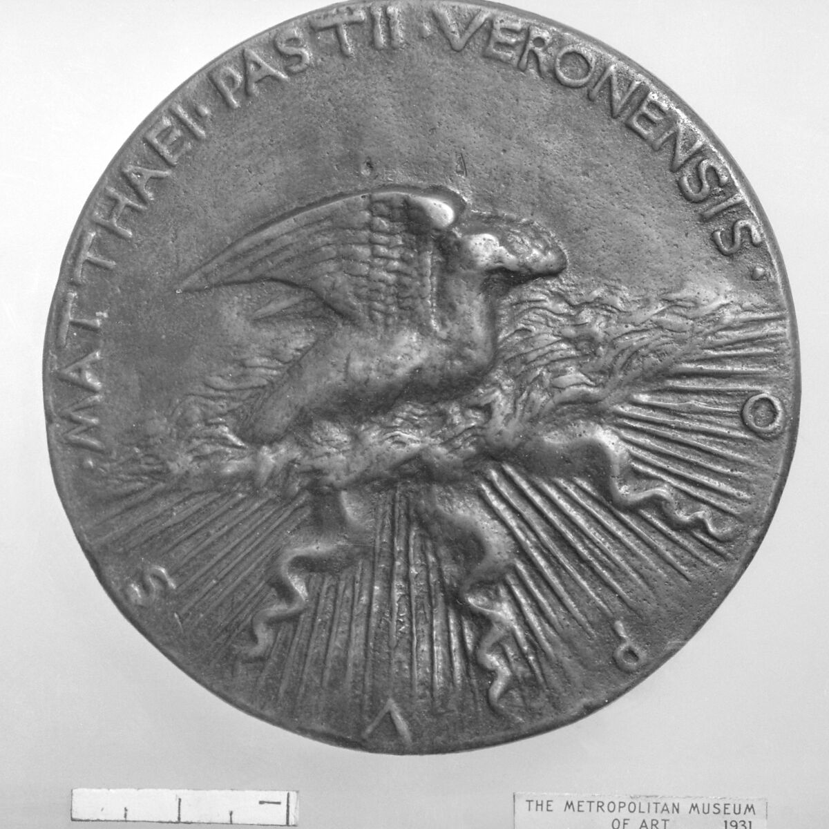 Maffei (Timoteo) Canon of Verona, Medalist: Matteo de' Pasti (Italian, Verona ca. 1420–after 1467 Rimini), Bronze, Italian