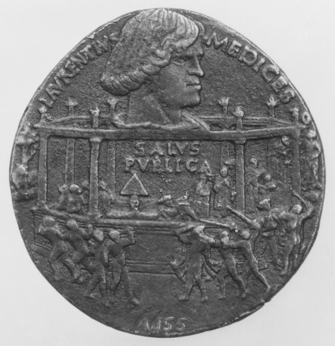 To Commemorate the Pazzi Conspiracy, 1478, Bertoldo di Giovanni (Italian, born Florence (?) ca. 1430–40, died 1491 Poggio a Caiano), Bronze, Italian, Florence 