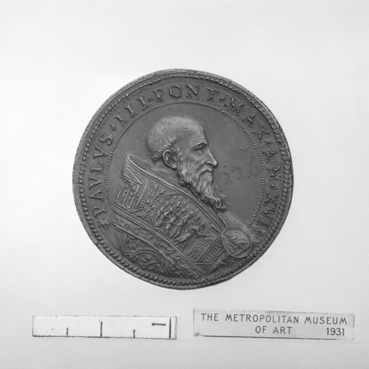 Pope Paul III, Medalist: Alessandro Cesati (Italian, born Cyprus, active 1538–64), Bronze, Italian 