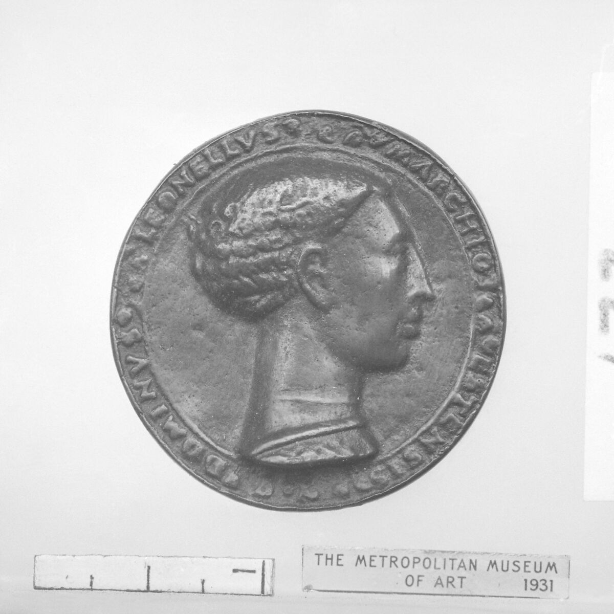 Leonello d'Este, Marquis of Ferrara, Medalist: Pisanello (Antonio Pisano) (Italian, Pisa or Verona by 1395–1455), Bronze, Italian 