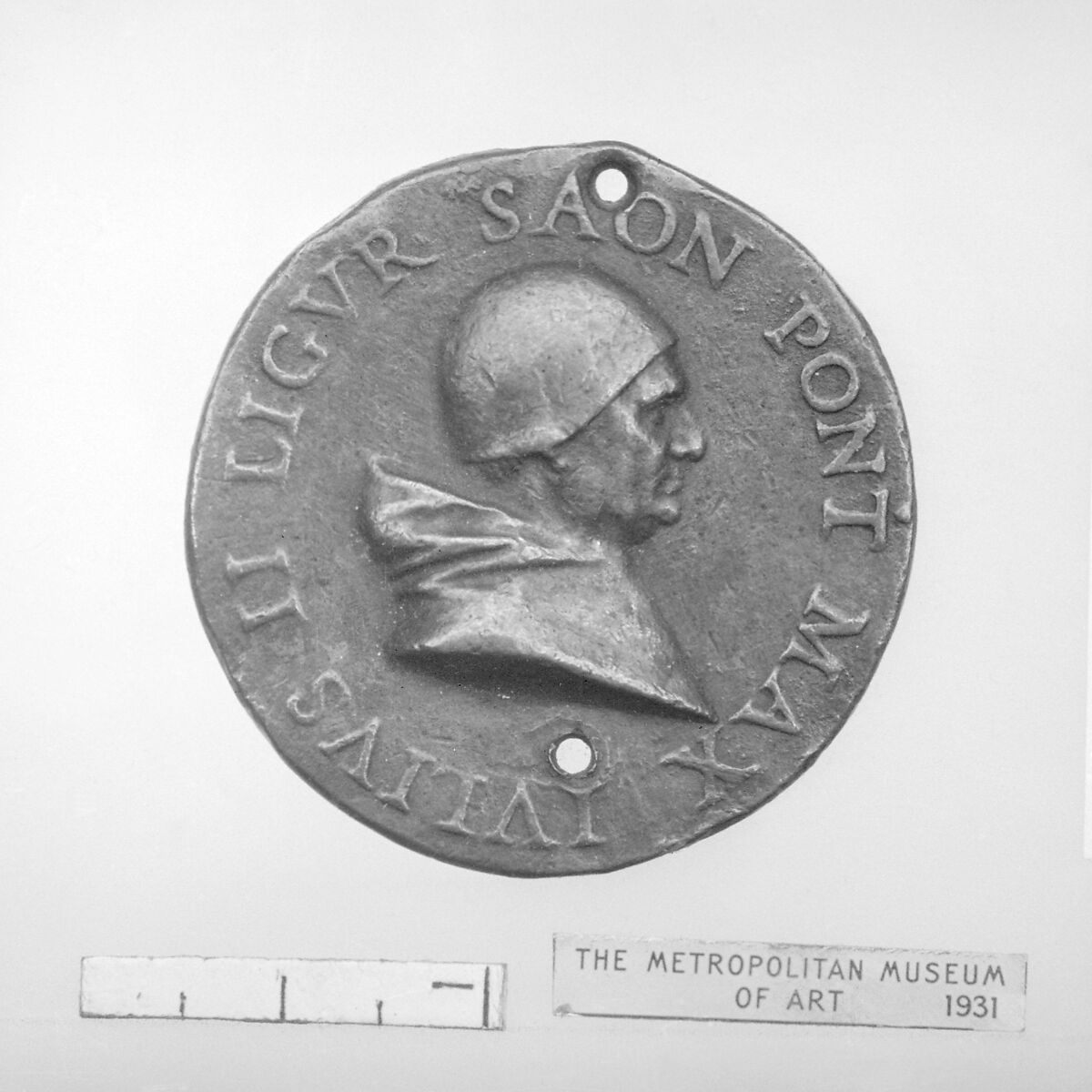 Julius II (Pope, 1503–15), Medalist: Gian Cristoforo Romano (Italian, Rome ca.1465–1512 Loreto), Bronze, Italian 