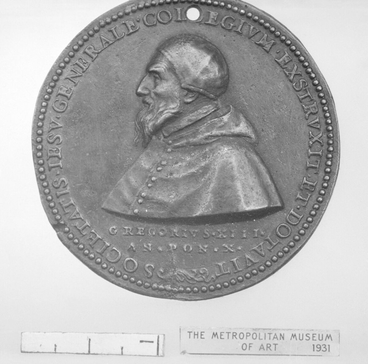 Pope Gregory XIII (r. 1572–85), Bronze, Italian 