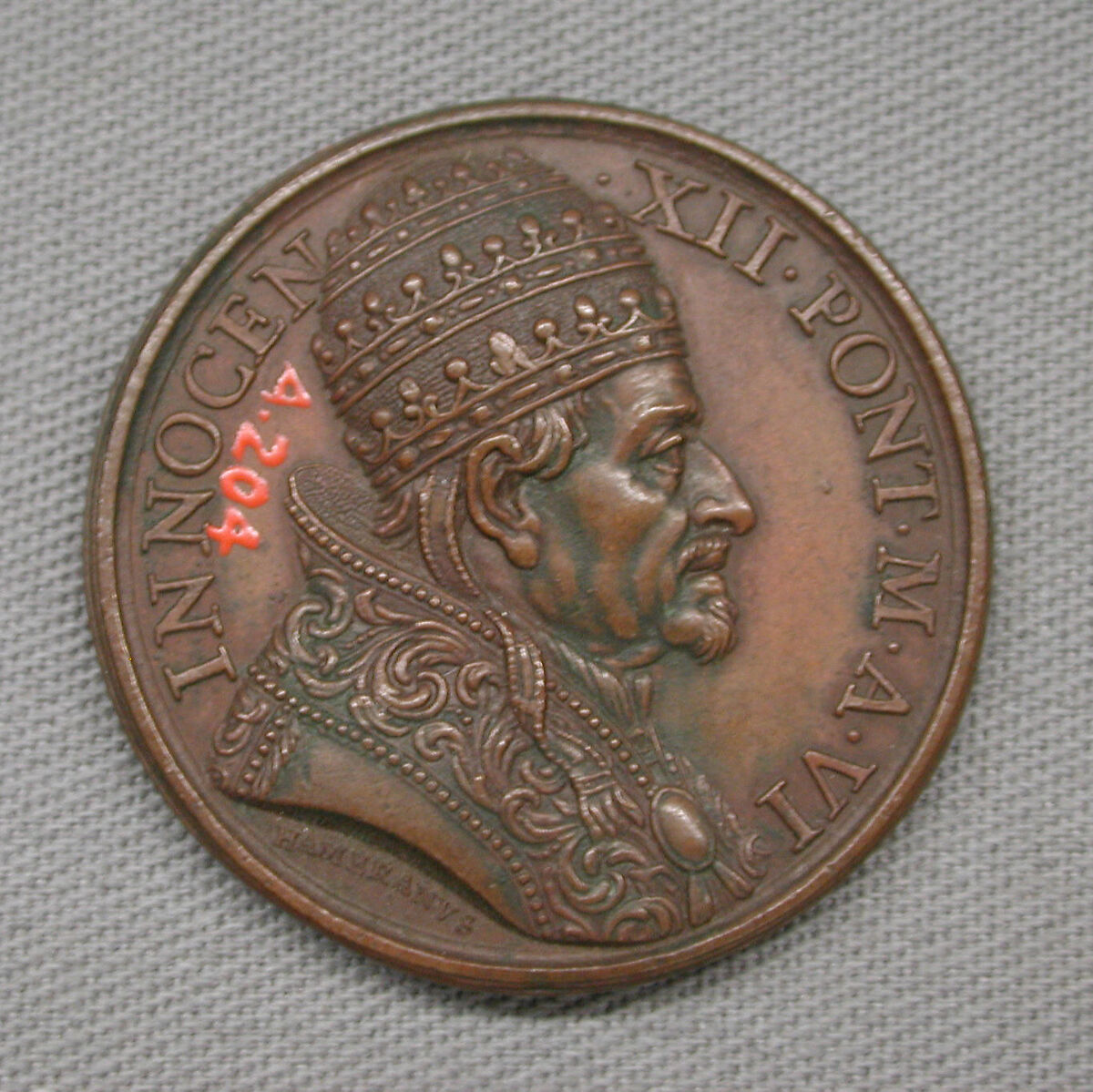 Pope Innocent XII (1691–1700), Bronze, Italian 