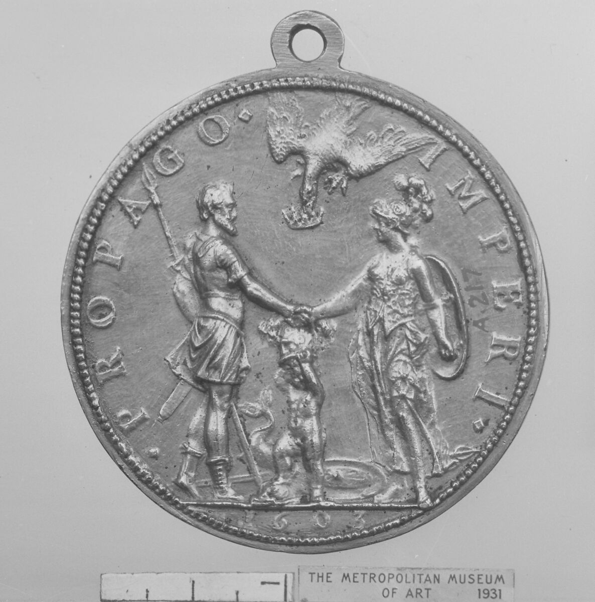 Henry IV, King of France (b. 1553, r. 1589–1610) and Marie de Médicis, his consort (1573–1642), Medalist: Guillaume Dupré (French, 1579–1640), Gilt bronze, French