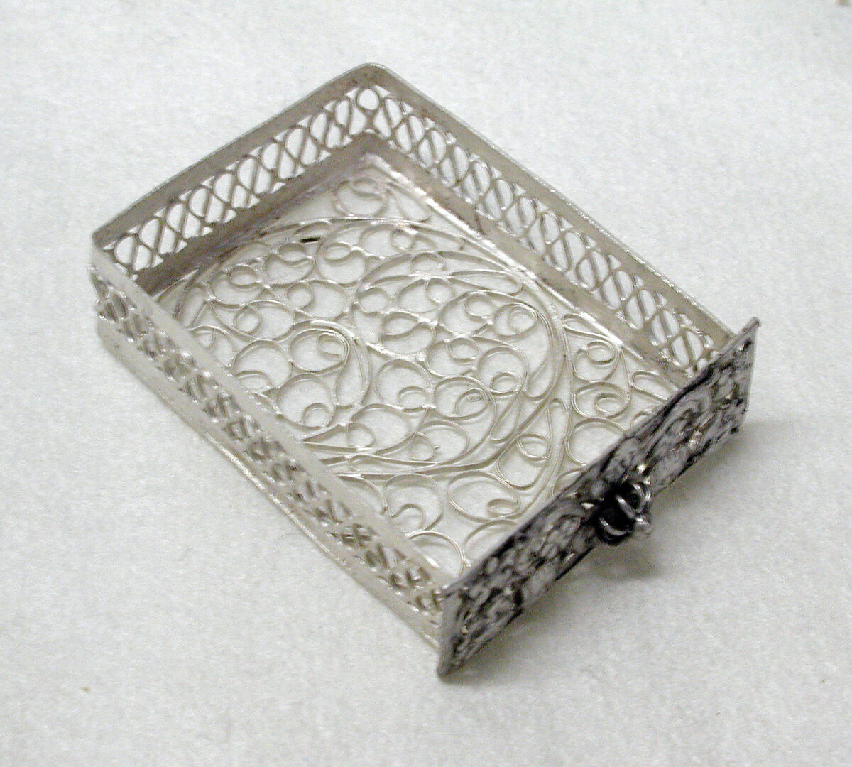 Miniature cabinet (part of a set), Silver, Southern German