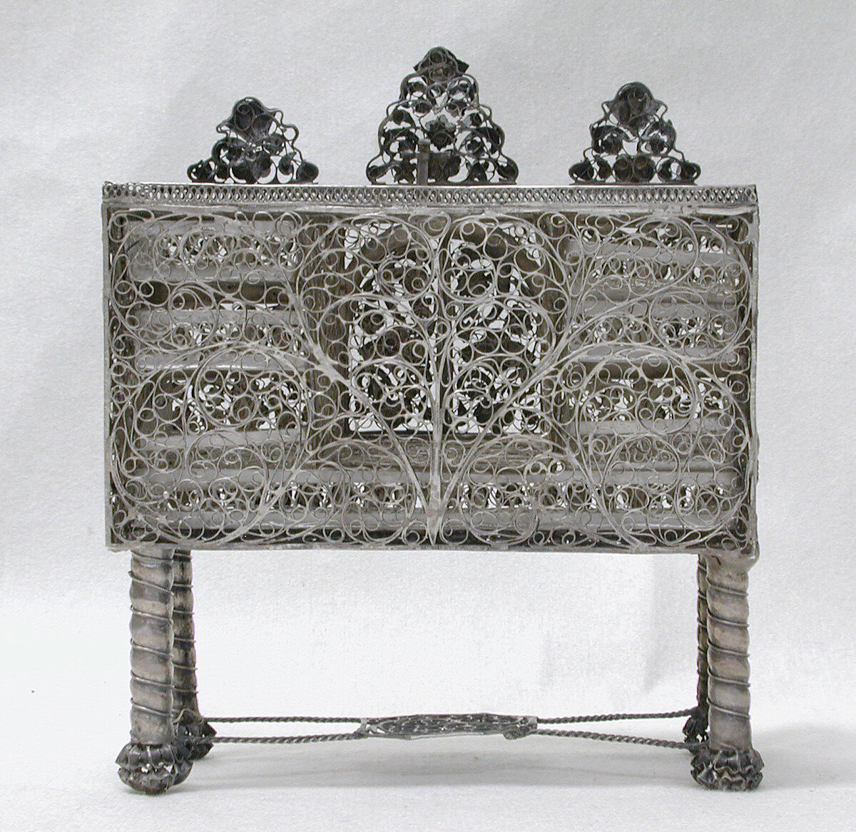 Miniature cabinet (part of a set), Silver, Southern German