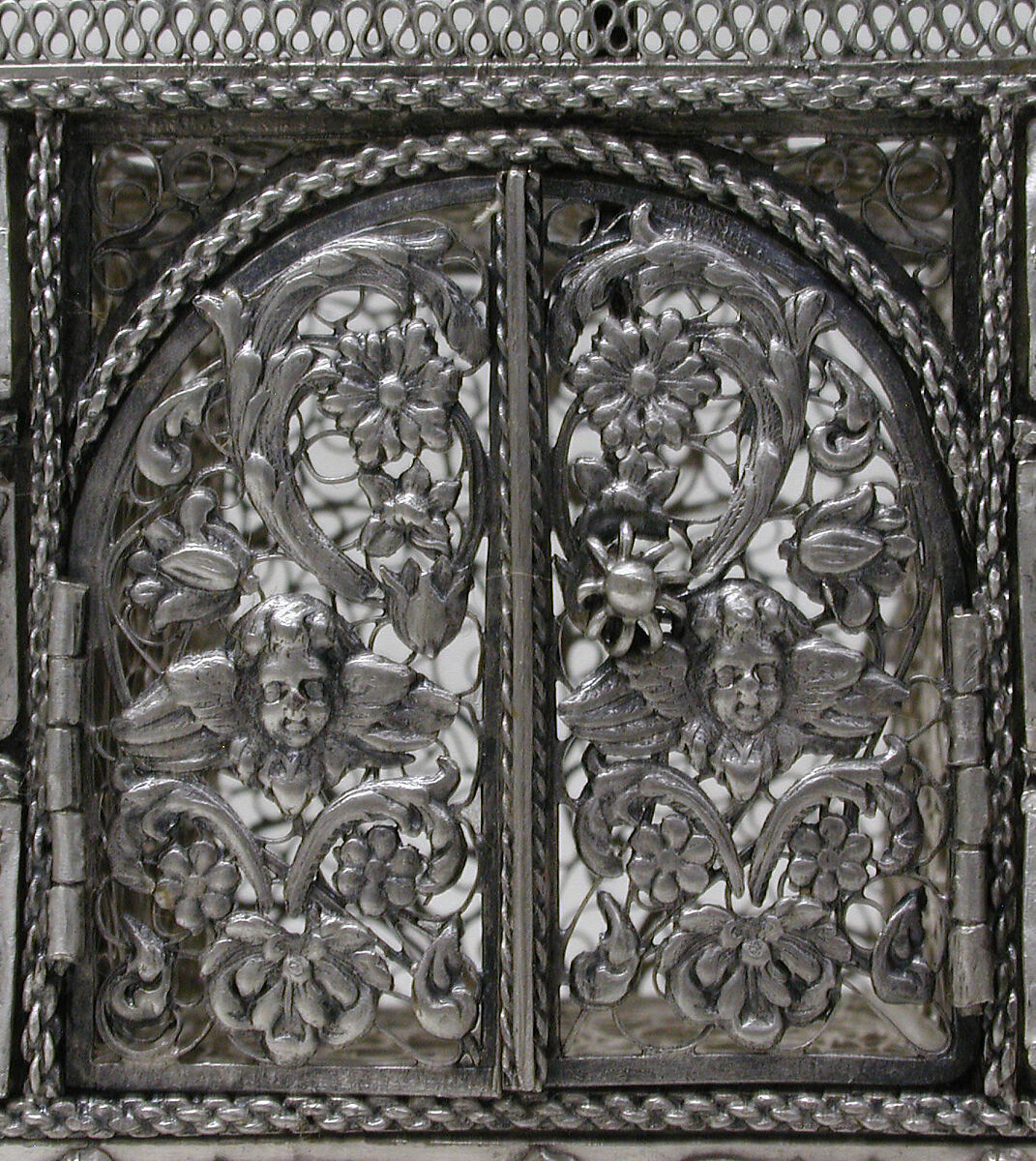 Miniature cabinet (part of a set), Silver, Southern German