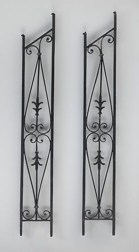 Iron baluster (one of a pair)