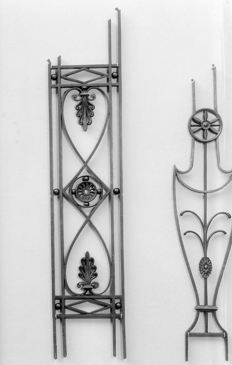 Baluster, Wrought iron, brass, British 