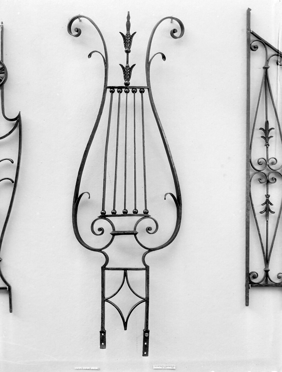 Baluster, Wrought iron, lead, British 