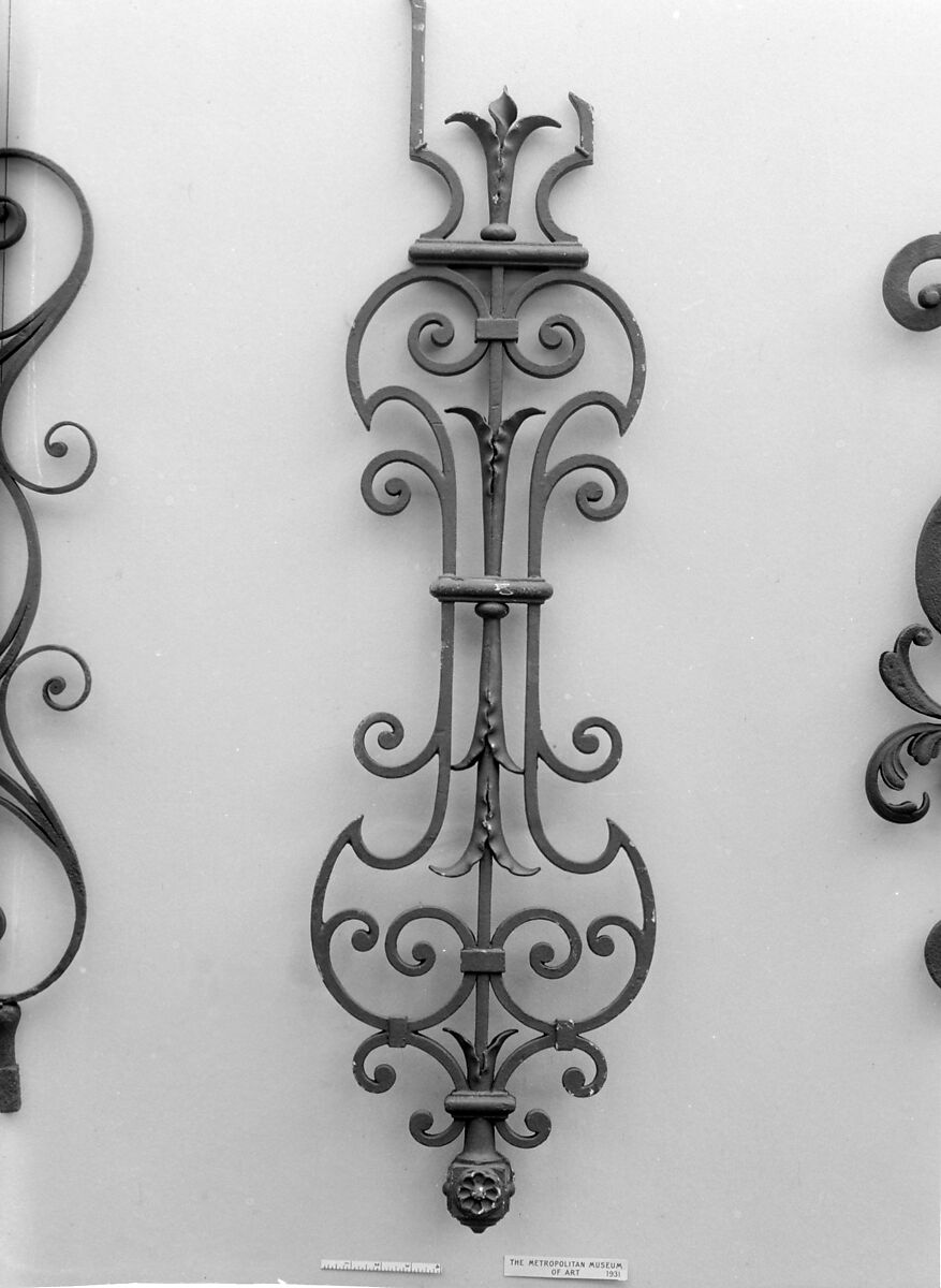 Baluster, Wrought iron, British 