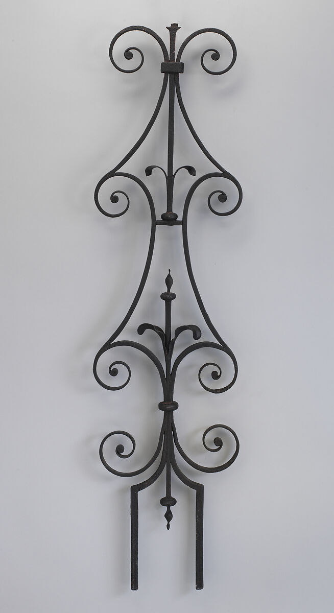 Iron baluster, Wrought iron, British