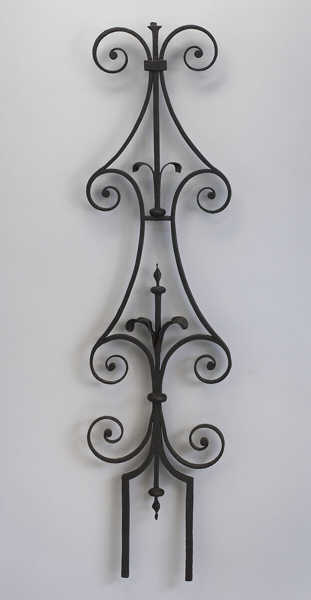 Iron baluster, Wrought iron, British 