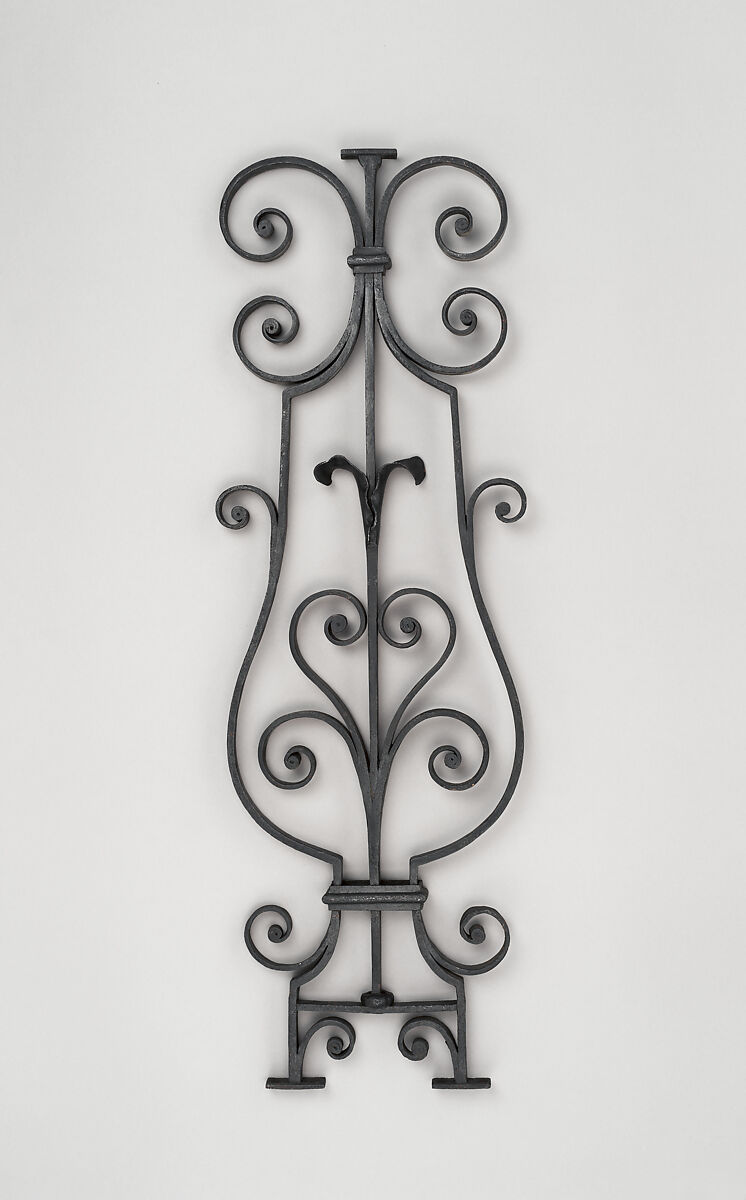 Iron baluster, Wrought iron, British