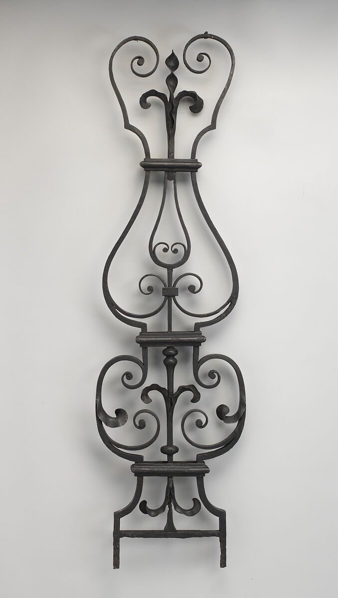 Iron baluster, Wrought iron, British 