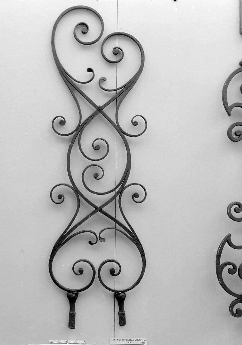 Baluster, Wrought iron, British 