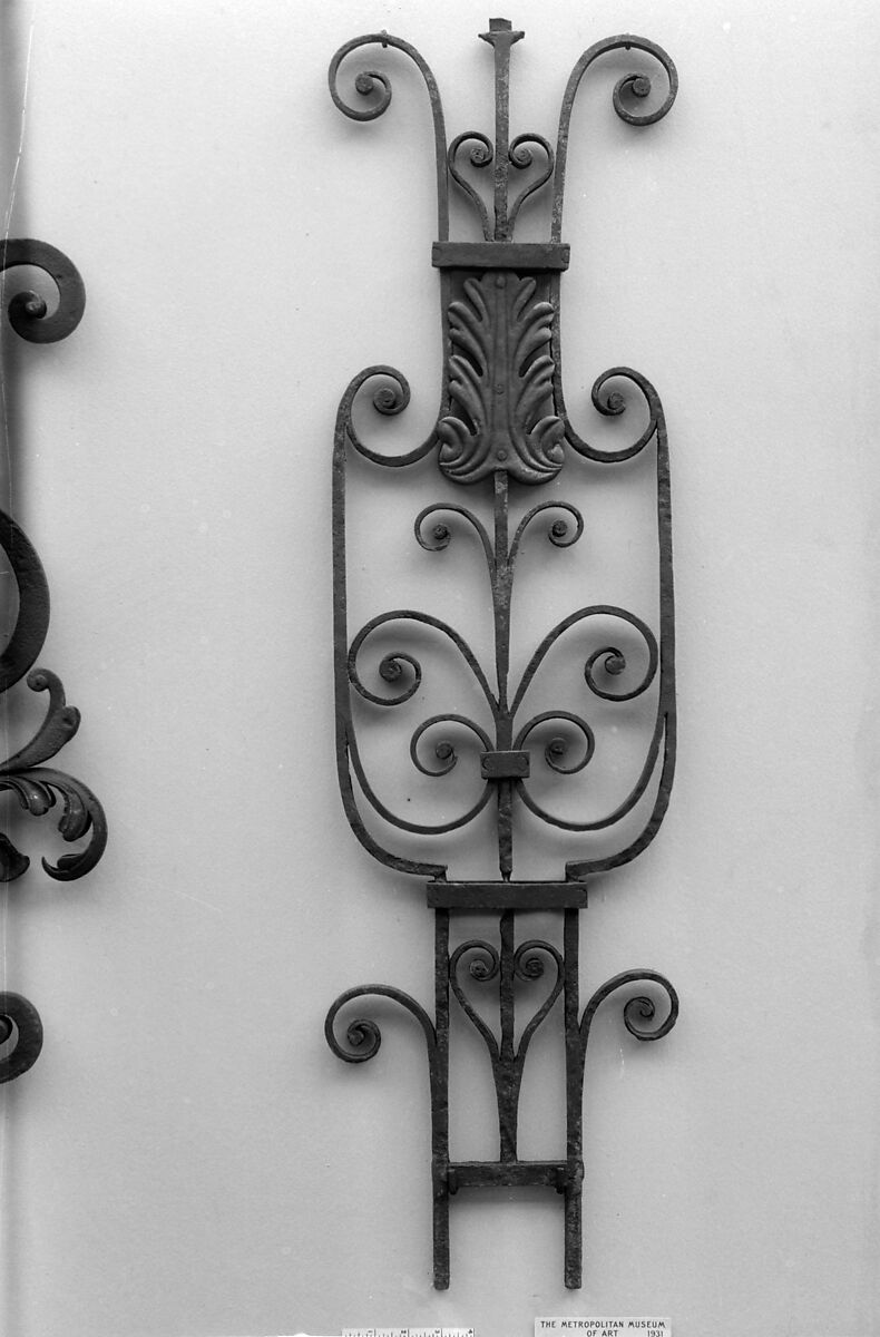 Baluster, Wrought iron, British 