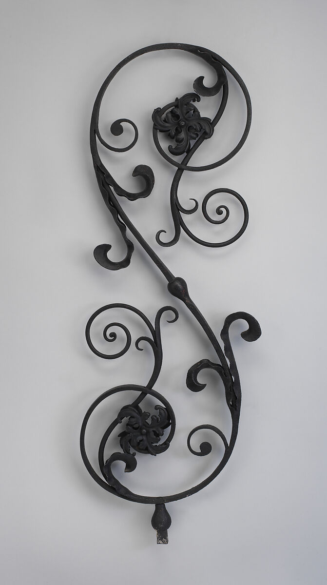 Iron baluster, Wrought iron, British