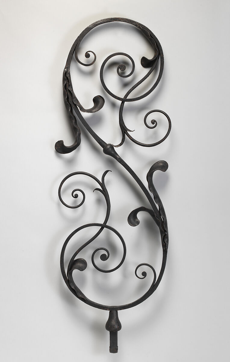 Iron baluster, Wrought iron, British 