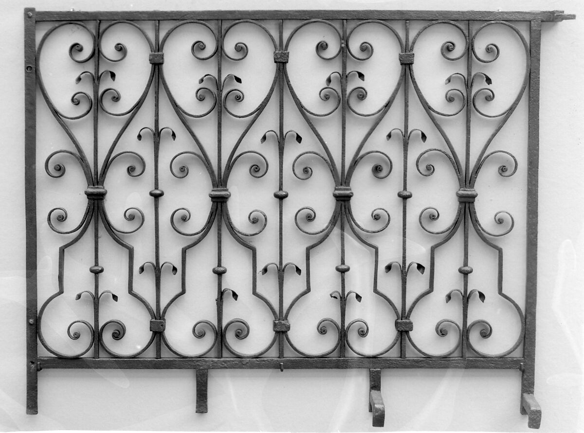 Panel, Wrought iron, British 