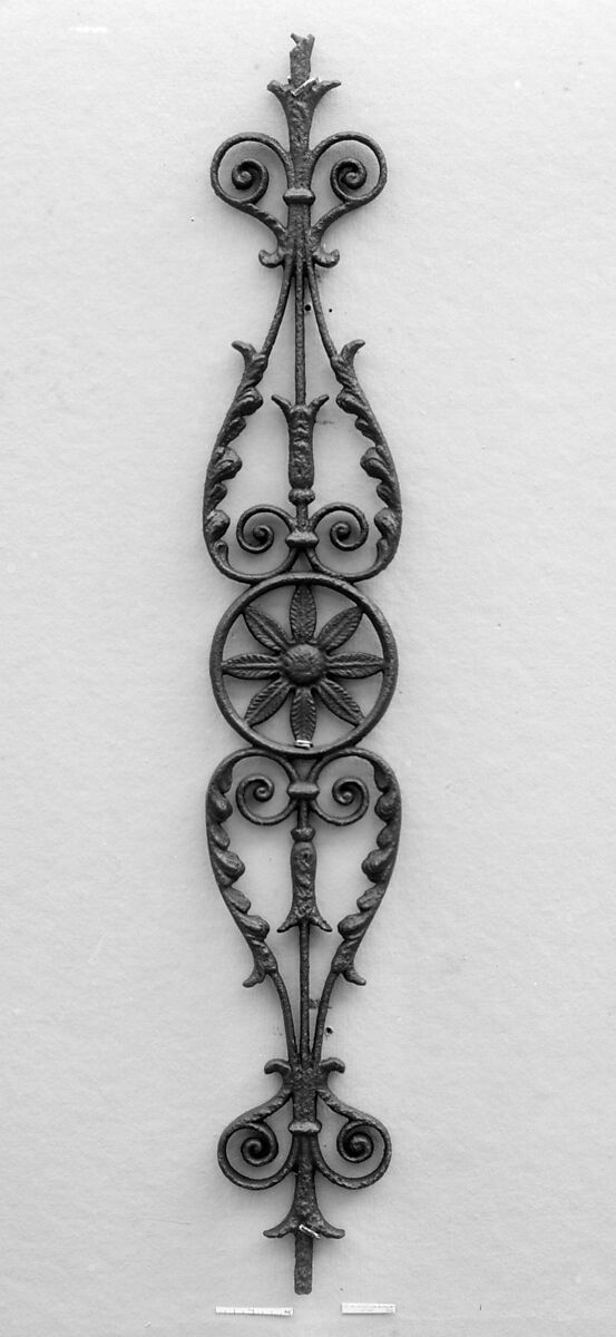Pair of balusters from a staircase, Cast iron, British 