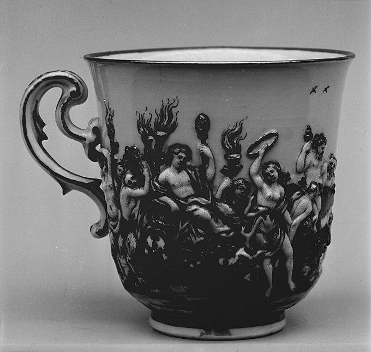 Coffee cup (part of a service), Doccia Porcelain Manufactory (Italian, 1737–1896), Hard-paste porcelain, Italian, Florence 