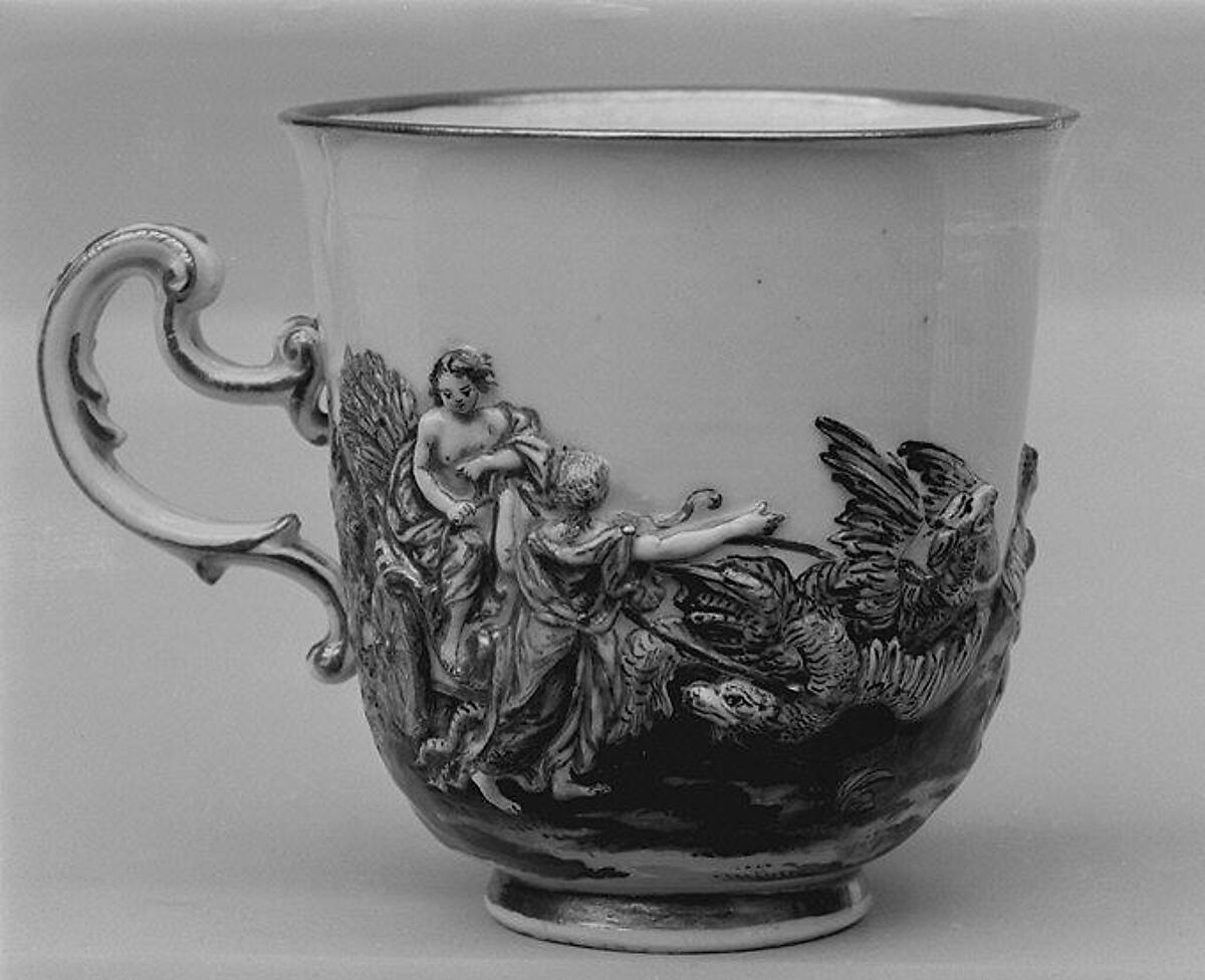Coffee cup (part of a service), Doccia Porcelain Manufactory (Italian, 1737–1896), Hard-paste porcelain, Italian, Florence 