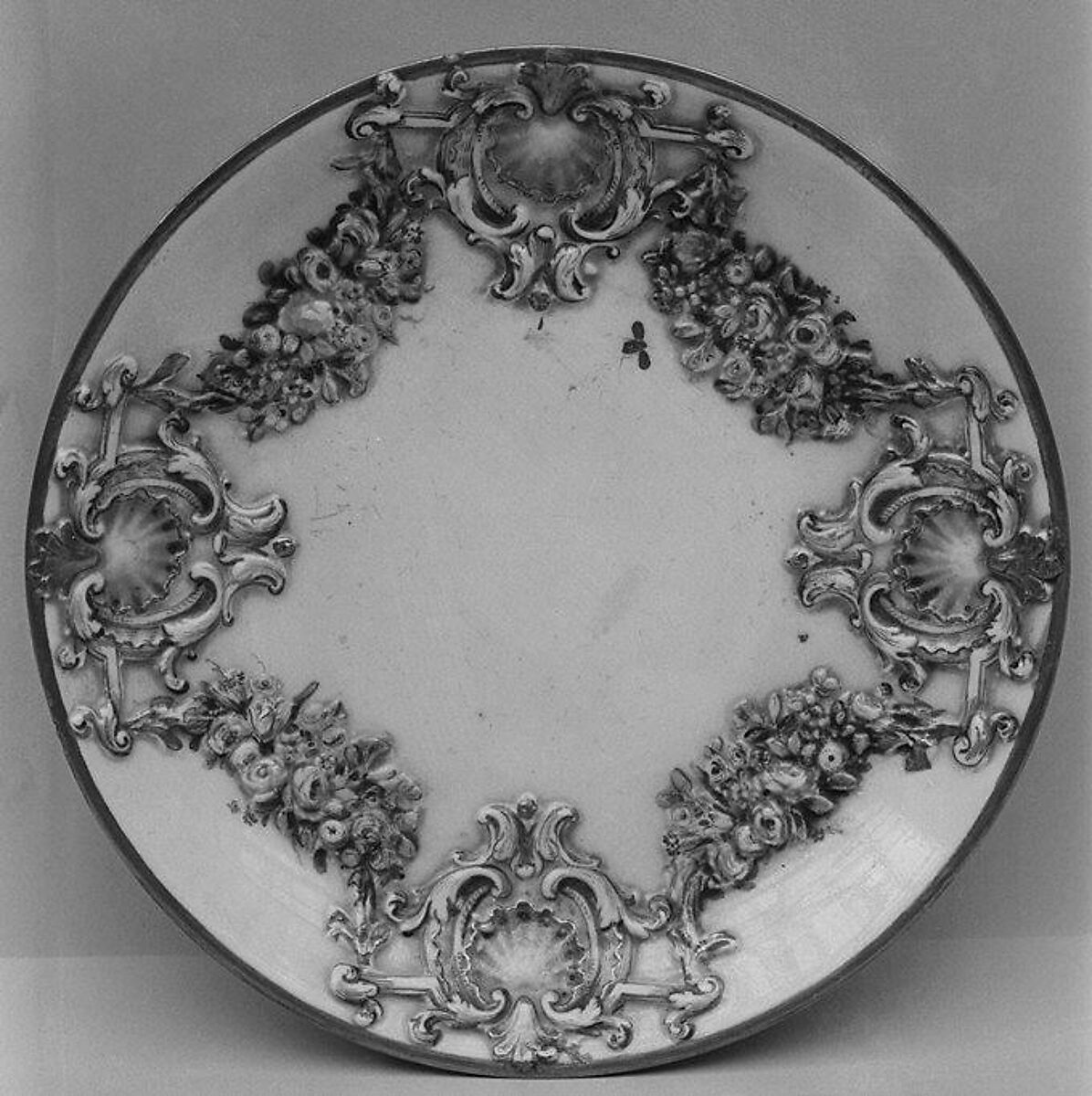 Six saucers (part of a service), Doccia Porcelain Manufactory (Italian, 1737–1896), Hard-paste porcelain, Italian, Florence