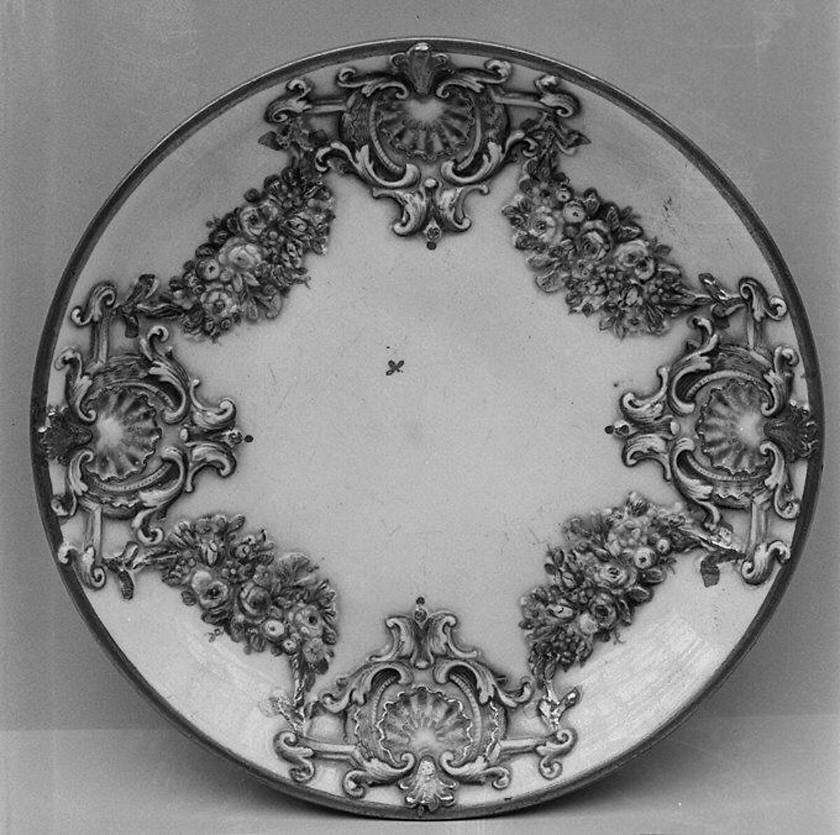 Six saucers (part of a service), Doccia Porcelain Manufactory (Italian, 1737–1896), Hard-paste porcelain, Italian, Florence