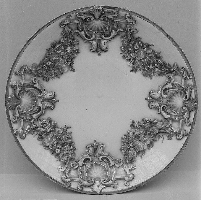 Eight saucers (part of a service), Doccia Porcelain Manufactory (Italian, 1737–1896), Hard-paste porcelain, Italian, Florence