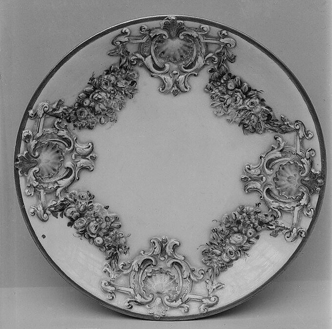 Eight saucers (part of a service), Doccia Porcelain Manufactory (Italian, 1737–1896), Hard-paste porcelain, Italian, Florence