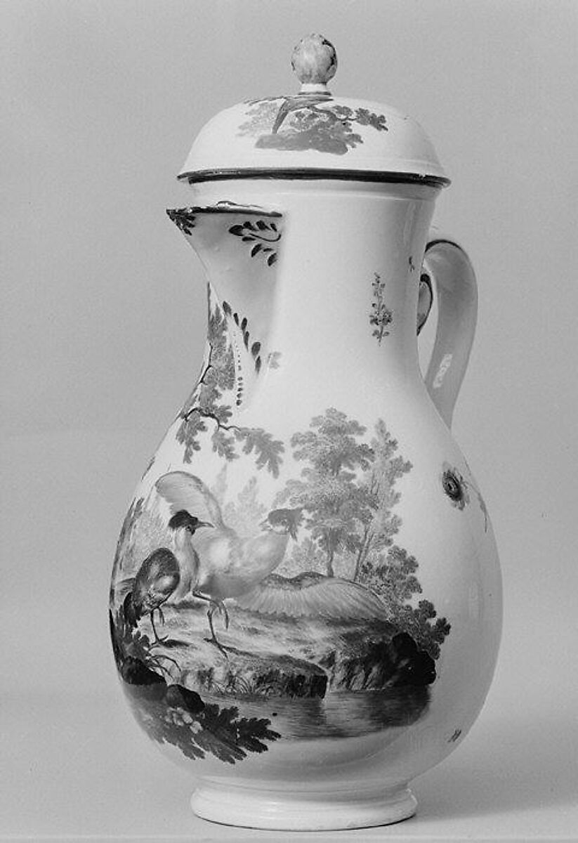 Coffeepot (part of a service), Frankenthal Porcelain Manufactory (German), Hard-paste porcelain, German, Frankenthal 