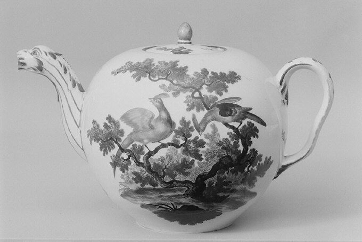 Teapot (part of a service), Frankenthal Porcelain Manufactory (German), Hard-paste porcelain, German, Frankenthal 