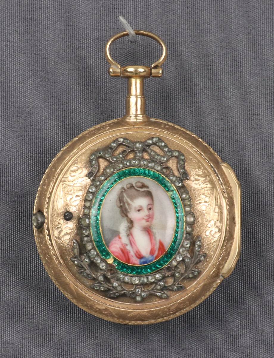Watch, Watchmaker: Jean Romilly (1714–1794), Gold, enamel, zircons, French, Paris