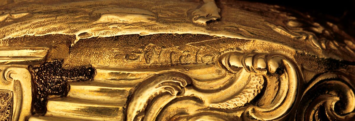 Pair-case watch with repeating mechanism, Watchmaker: Charles Cabrier II (British, act. 1719–d. 1776), Outer case: gold; Inner case: pierced and engraved gold; Dial: white enamel, British, London